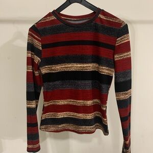 Striped Red and Black Kids Sweatershirt